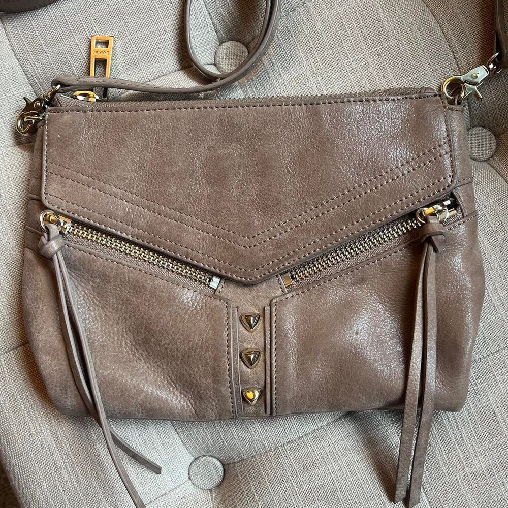 Botkier Tan Studded Crossbody Bag